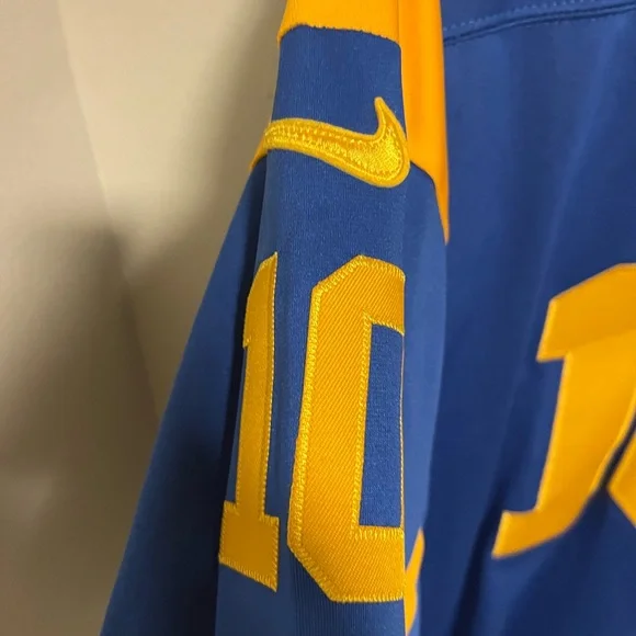 Nike Rams Blue and Gold Super Bowl LVI Patch Jersey Kupp #10 - Picture 4 of 6